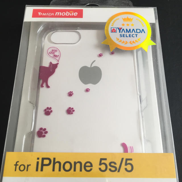 ELECOM(エレコム)のiPhone 5S/5 カバー 液晶保護フィルム付き　ネコ スマホ/家電/カメラのスマホアクセサリー(iPhoneケース)の商品写真