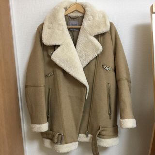 ザラ(ZARA)の【最終価格】ZARA ボアライダースジャケット、ムスタン(ライダースジャケット)