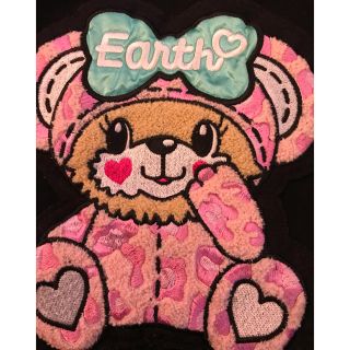 アースマジック(EARTHMAGIC)のアースマジック ♡ヒョウ柄きぐるみマフィーちゃん♡トレーナー 130(Tシャツ/カットソー)