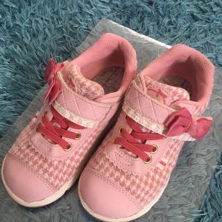 ムーンスター(MOONSTAR )の★美品★女の子ピンクムーンスター17.5(スニーカー)