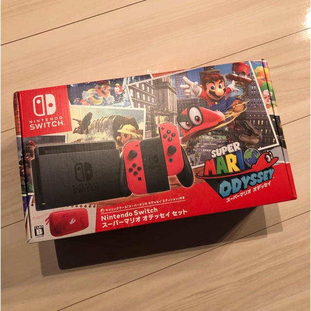 Nintendo Switch(ニンテンドースイッチ)の★switch マリオオデッセイ 同封セット 任天堂★本体スプラスイッチ エンタメ/ホビーのゲームソフト/ゲーム機本体(家庭用ゲーム機本体)の商品写真