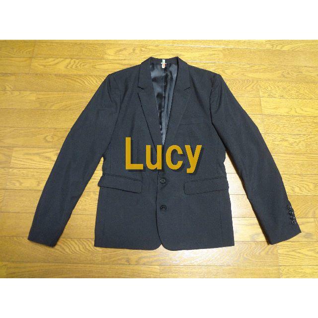 WEGO(ウィゴー)のLucy(ルーシー) テーラードジャケット　黒 メンズのジャケット/アウター(テーラードジャケット)の商品写真