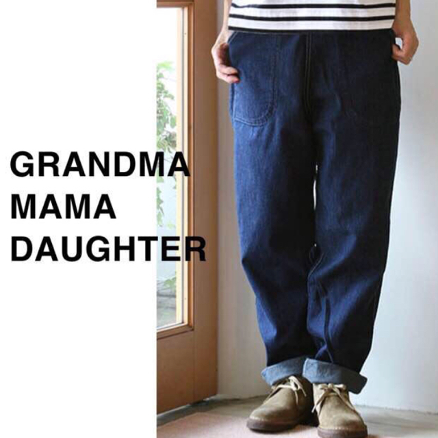 GRANDMA MAMA DAUGHTER サイドジップデニムパンツ