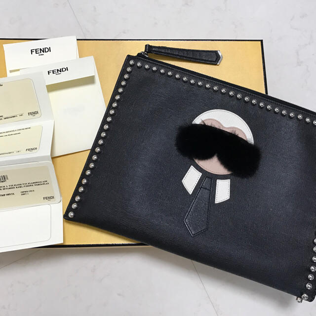 FENDI(フェンディ)のフェンディ クラッチセット ラガーフェルド メンズのバッグ(セカンドバッグ/クラッチバッグ)の商品写真