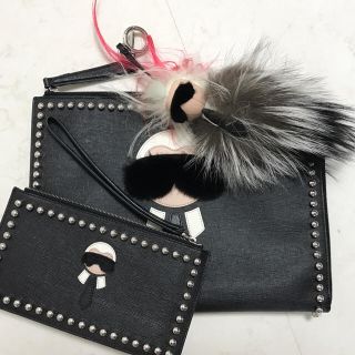 フェンディ(FENDI)のフェンディ クラッチセット ラガーフェルド(セカンドバッグ/クラッチバッグ)