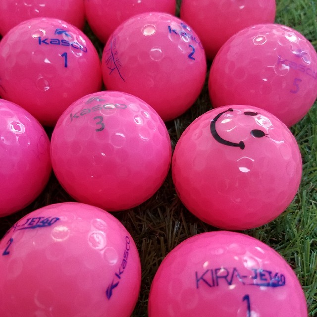 Kasco(キャスコ)のロストボール　キラキラ　KIRA ピンク　20球 スポーツ/アウトドアのゴルフ(その他)の商品写真