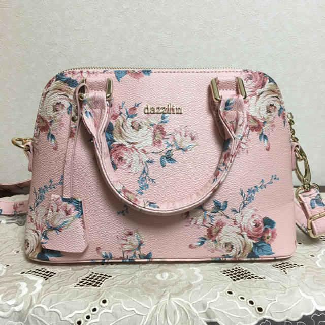 dazzlin(ダズリン)の🌸ダズリン  ピンク 花柄 ショルダーバッグ 新品 未使用🌸 レディースのバッグ(ショルダーバッグ)の商品写真