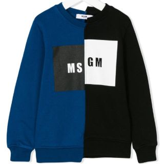 エムエスジイエム(MSGM)の限定価格‼️ 2017AW 新作✨ MSGM ２トーンカラーブロックスウェット(トレーナー/スウェット)