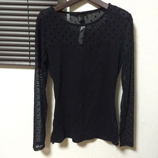 エイチアンドエム(H&M)の【新品】H&M レース ドット トップス(その他)