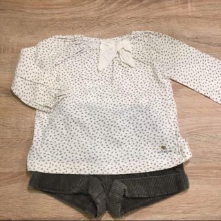 プチバトー(PETIT BATEAU)のプチバトー ★ 3a 94cm ふんわりスモッグ風カットソー(Tシャツ/カットソー)