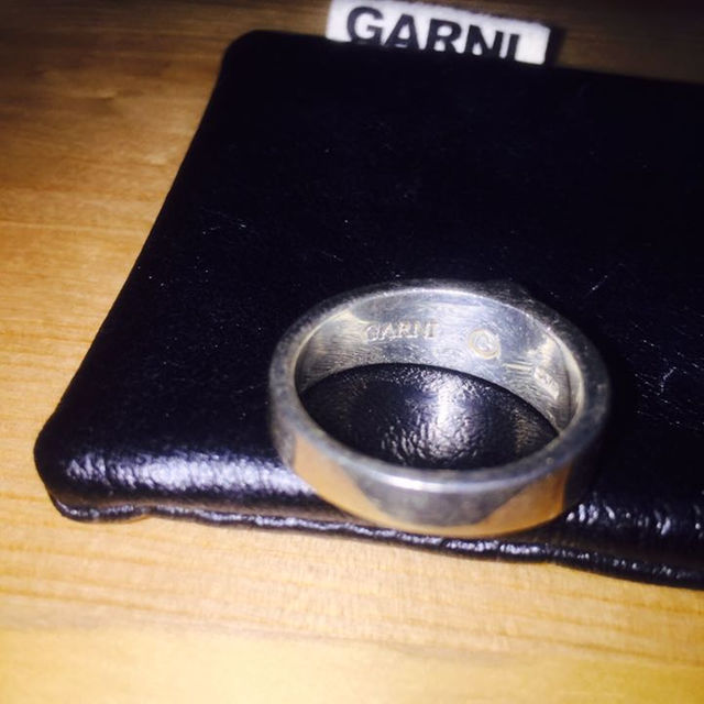 GARNI(ガルニ)の【レア・送料無料】GARNI ガルニ ホワイトターコイズ シルバーリング22号 メンズのアクセサリー(リング(指輪))の商品写真