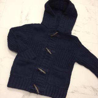 ベビーギャップ(babyGAP)のGAP ニットコート 95cm ネイビー(ニット)