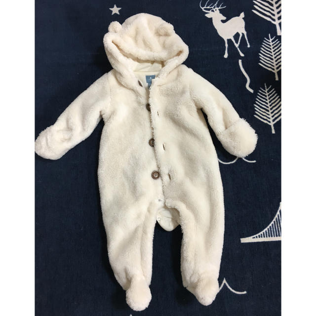 babyGAP(ベビーギャップ)のGAP モコモコカバーオール キッズ/ベビー/マタニティのベビー服(~85cm)(カバーオール)の商品写真