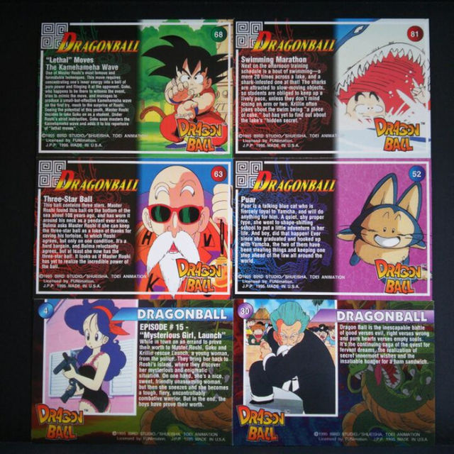 【ﾒｲﾄﾞｲﾝUSA】ドラゴンボール カード ６枚セット エンタメ/ホビーのトレーディングカード(その他)の商品写真