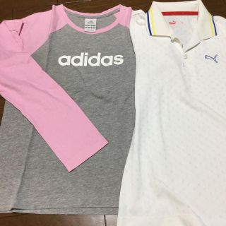 アディダス(adidas)のスポーツシャツ２枚セット(Tシャツ(半袖/袖なし))