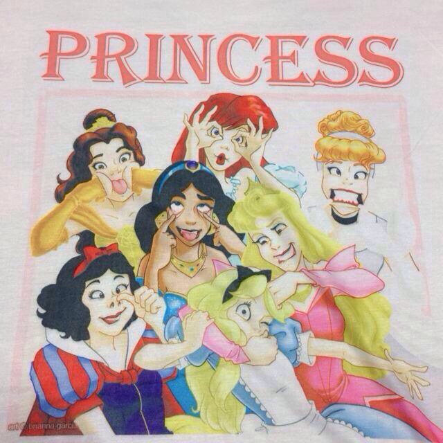 Disney ディズニー プリンセス 変顔 Tシャツの通販 By Lily プロフ必読 ディズニーならラクマ