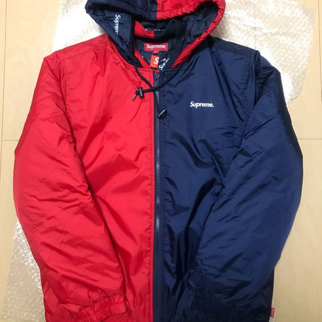 supreme 2 tone hooded sideline jacket