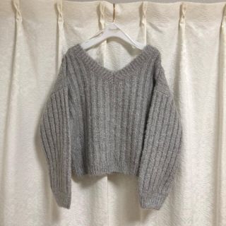 ムルーア(MURUA)の新品【MURUA】ショート丈 Vネック ニット(ニット/セーター)