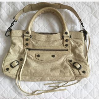 バレンシアガ(Balenciaga)の値下げ 中古 正規品 バレンシアガ ファースト ベージュ(ハンドバッグ)