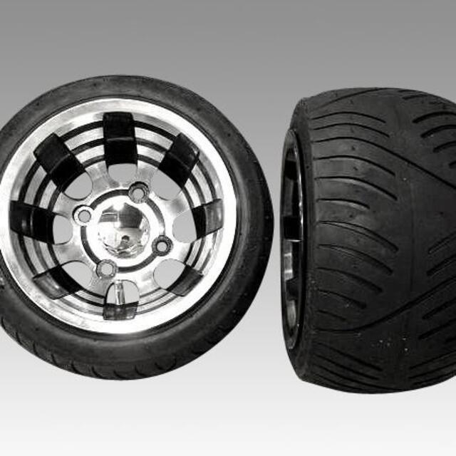 ホンダジャイロ 中反りアルミホイール引っ張りタイヤ&スペーサー