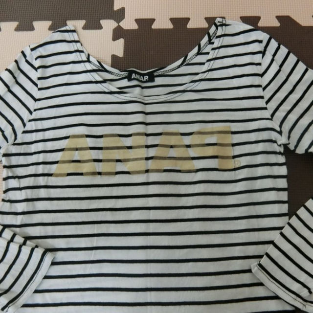 ANAP(アナップ)の♪ＵＳＥＤ　ANAq　ロゴプリント長袖Ｔシャツ　フリー♪ レディースのトップス(その他)の商品写真