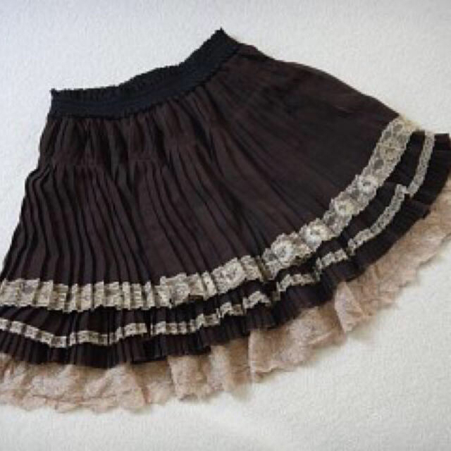 axes femme(アクシーズファム)のタグ付き シフォンプリーツスカート レディースのスカート(ひざ丈スカート)の商品写真