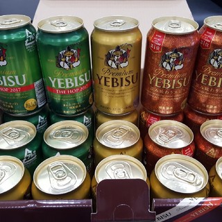 サッポロ(サッポロ)の【送料無料】エビス ビール トリプルセット 350ml缶×20本(ビール)