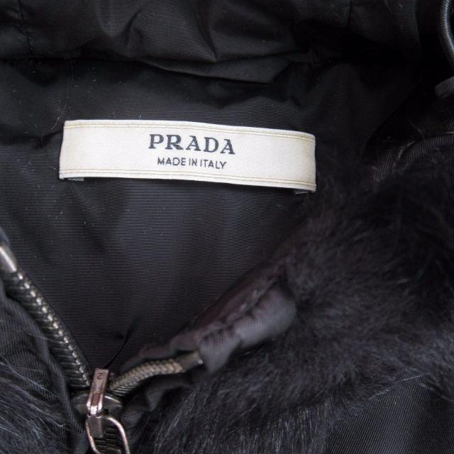 PRADA(プラダ)の中古☆PRADA プラダ　ファー付きナイロンジャケット　9号MSize レディースのジャケット/アウター(ナイロンジャケット)の商品写真