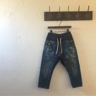 デニムダンガリー(DENIM DUNGAREE)のデニム&ダンガリー ：スウェット切り替え デニムパンツ 120(パンツ/スパッツ)