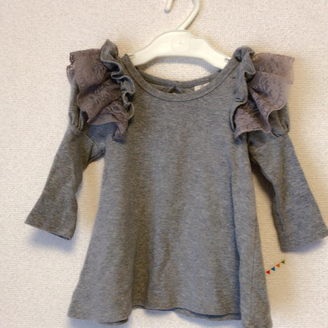 babyGAP(ベビーギャップ)のフリルチュニック キッズ/ベビー/マタニティのキッズ服女の子用(90cm~)(ワンピース)の商品写真