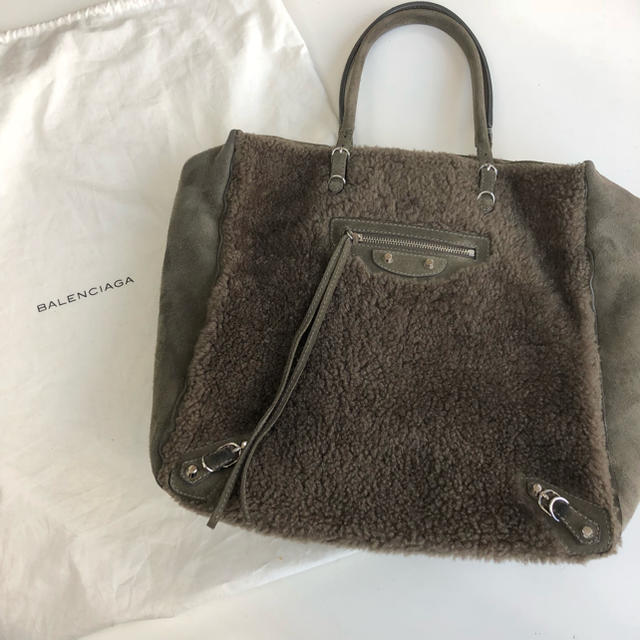 BALENCIAGA BAG - バレンシアガ ペーパー ムートン ファーの通販 by