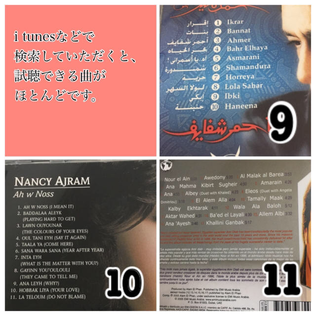 アラブポップス　CD 3枚　（Nancy, Amr Diab　他） エンタメ/ホビーのCD(ワールドミュージック)の商品写真