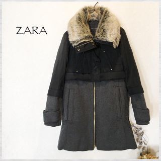 ザラ(ZARA)のZARA BASICザラ✳︎切り替え中綿コート(ロングコート)