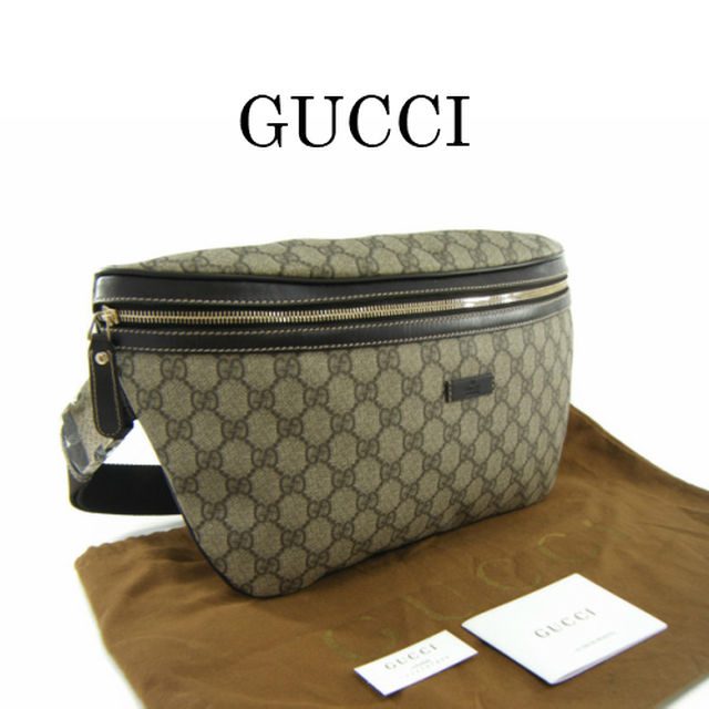 Gucci - 新品 グッチ ウエストポーチ GGスプリーム ベージュ 大きいサイズ 66