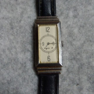 アニエスベー(agnes b.)の値下げ 腕時計　アニエスベー　クォーツ　レディース　中古　角銀(腕時計)