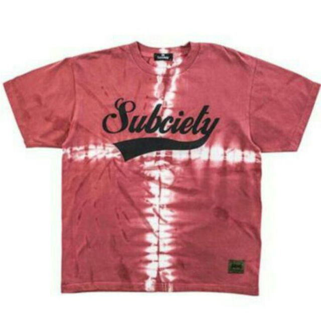 Subciety(サブサエティ)のsubciety Tシャツ タイダイ burgundy メンズのトップス(その他)の商品写真