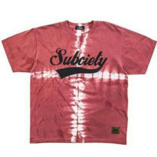 サブサエティ(Subciety)のsubciety Tシャツ タイダイ burgundy(その他)