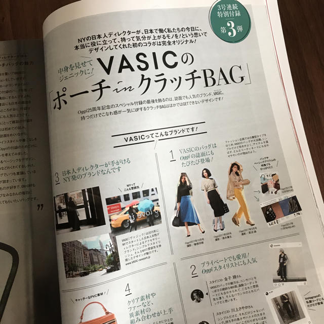 新品未使用 Oggi vasic付録 ポーチクラッチ エンタメ/ホビーの雑誌(ファッション)の商品写真