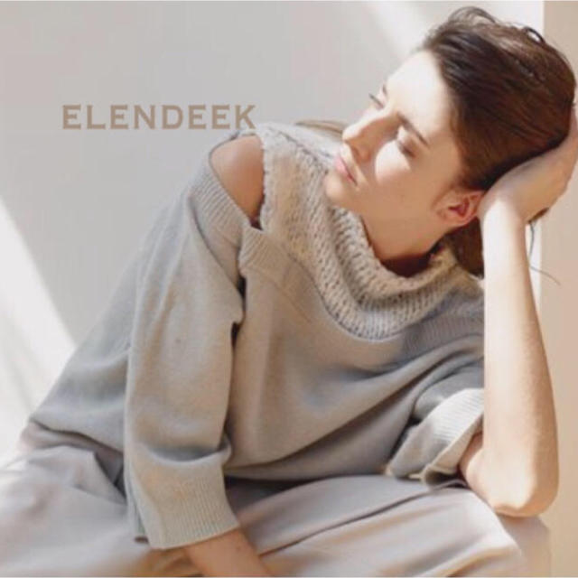 ELENDEEK★エレンディーク今期完売ショルダーレスニット