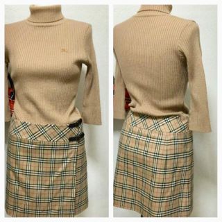 バーバリー(BURBERRY)のバーバリー タートルネックワンピース(ひざ丈ワンピース)