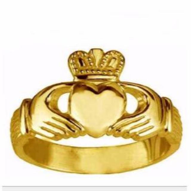愛、友情、幸せの象徴 クラダリング ゴールド (12号)　6071 レディースのアクセサリー(リング(指輪))の商品写真