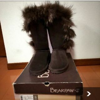 アグ(UGG)のBEA  PAW   ムートン フォックス 新品未使用USA8(ブーツ)