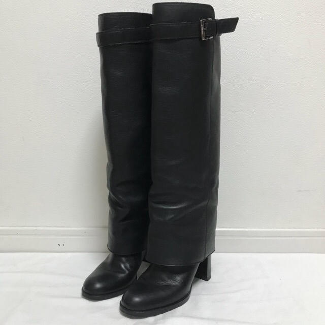 CHANEL - CHANEL Fold Over Boots ロングブーツ 37 1/2