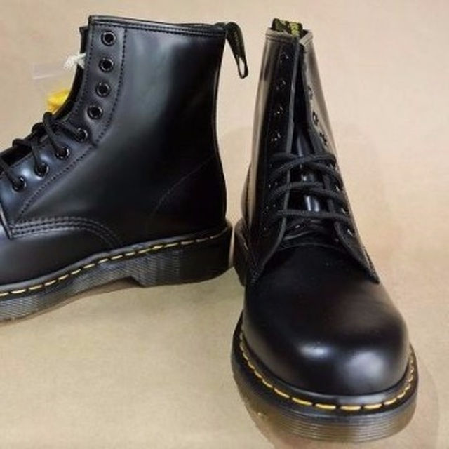 Dr.Martens - Dr.Martens 8"編上ブーツ本革黒 No.1460 UK9.0 (LA)