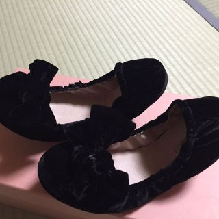 ミュウミュウ(miumiu)のmiu miu リボンバレエシューズ。(その他)