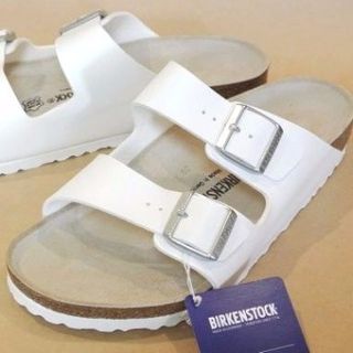 ビルケンシュトック(BIRKENSTOCK)のBirkenstock Arizonaアリゾナ 白 EU42≒27cm 独製(サンダル)