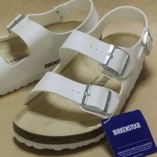 ビルケンシュトック(BIRKENSTOCK)のBirkenstock ビルケンシュトック Milano 白 EU41 独製(サンダル)