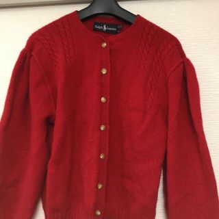 ラルフローレン(Ralph Lauren)の ラルフローレン  カーディガン  レッド(カーディガン)