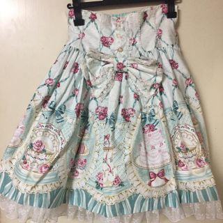 アンジェリックプリティー(Angelic Pretty)のsalon de the rose スカート  ミント(ひざ丈スカート)