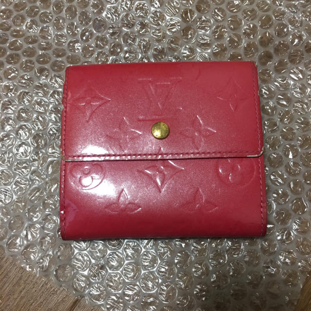 ゆったり柔らか ルイヴィトン ヴェルニ M93529 財布 ポムダムール 赤